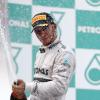 Lewis Hamilton (Mercedes) troisième du Grand-Prix de Malaisie le 24 mars 2013.