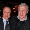 Bernard Lacombe et Luis Fernandez pour les 80 ans de Michel Hidalgo lors d'une soirée au Palais Maillot à Paris le 25 mars 2013 - Exclusif