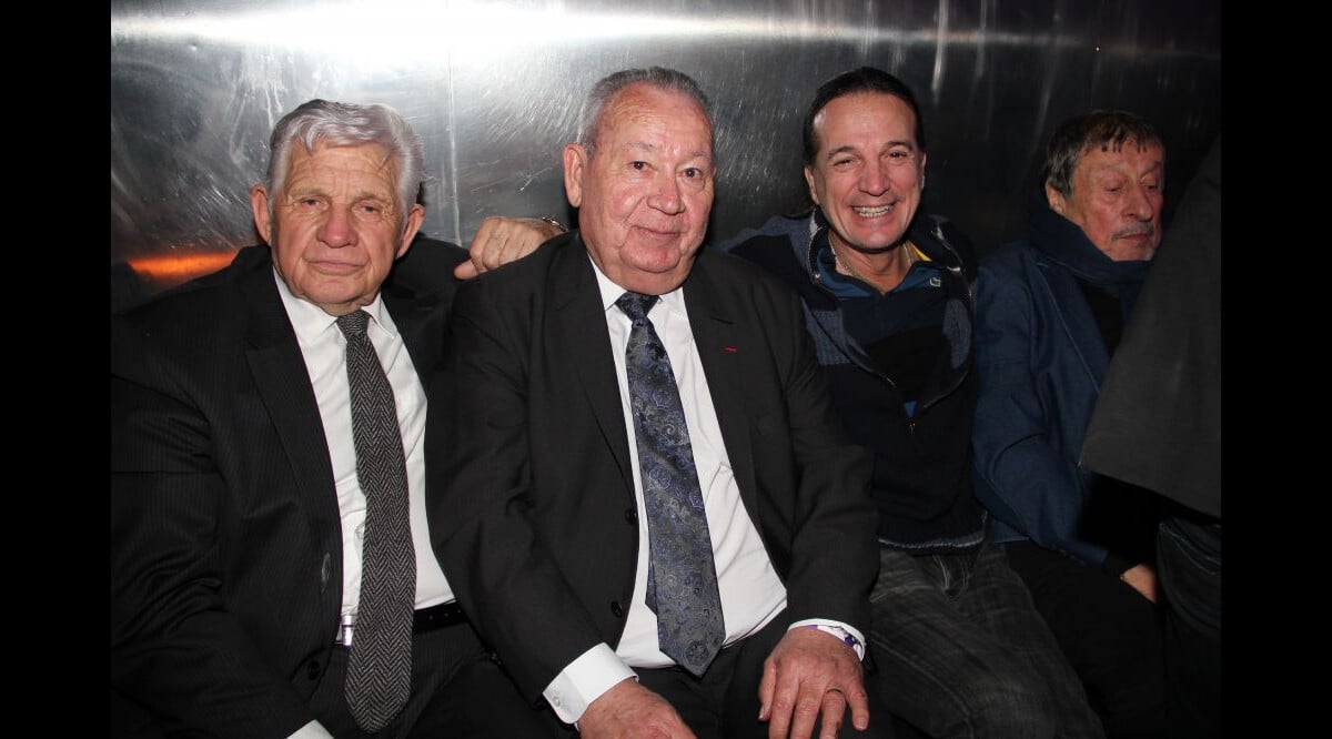 Photo Dominique Colonna, Just Fontaine, Francis Lalanne pour les 80 ans de Michel Hidalgo lors Photo Dominique Colonna, Just Fontaine, Francis Lalanne pour les 80 ans de Michel Hidalgo lors