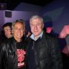 Jean-Pierre Savelli et Luis Fernadez fêtent les 80 ans de Michel Hidalgo lors d'une soirée au Palais Maillot à Paris le 25 mars 2013 - Exclusif