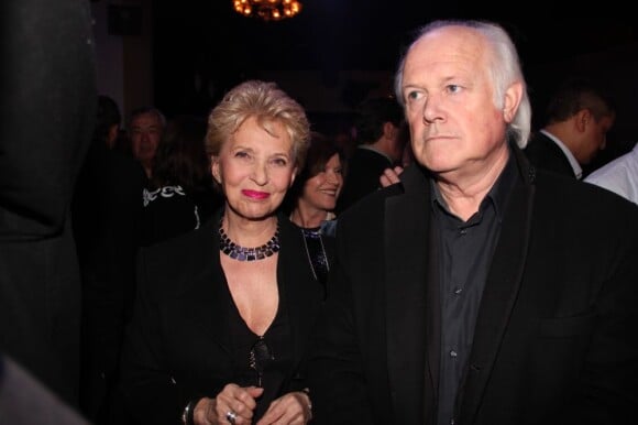 Pierrette Brès et son mari fêtent les 80 ans de Michel Hidalgo lors d'une soirée au Palais Maillot à Paris le 25 mars 2013 - Exclusif