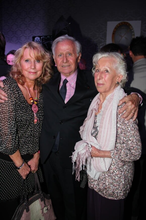 Michel Hidalgo et ses deux soeurs Marie-Ange et Carmen lors d'une soirée au Palais Maillot à Paris le 25 mars 2013 - Exclusif