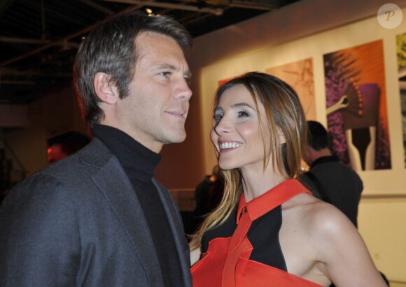 Emmanuel Philibert de Savoie et Clotilde Courau à Paris, en janvier 2013