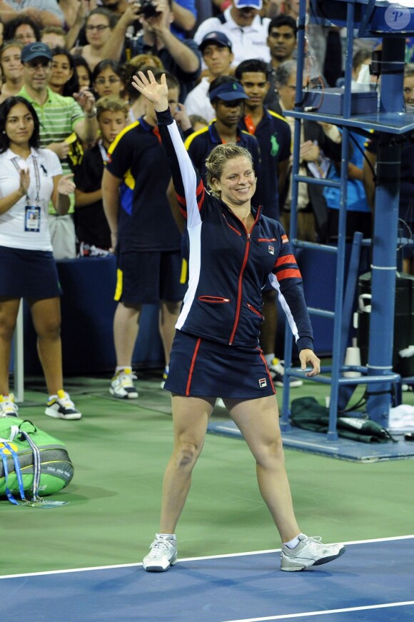 Kim Clijsters lors d'un match au National Tennis Center de New York, le 1er septembre 2012.