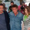 Paolo Sorrentino (avec Sean Penn et Eve Hewson) au Festival de Cannes 2011.