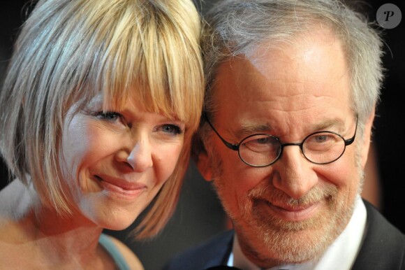 Kate Capshow et Steven Spielberg au Palais des Festivals de Cannes, le 18 mai 2008.