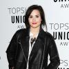 La chanteuse Demi Lovato au défilé Topshop pendant la Fashion Week de Londres, le 17 février 2013.