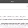 Communiqué de TF1 - Nonce Paolini s'exprime le lundi 1er avril 2013