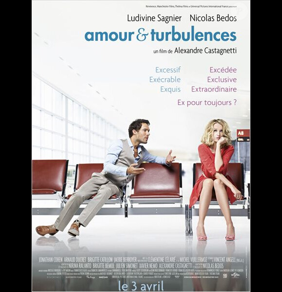 Affiche officielle du film Amour & Turbulences.