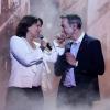 Exclusif - Carole Rousseau et Alain Chamfort lors de l'enregistrement au Théâtre Marigny de l'émission Toute la télé chante pour le Sidaction à Paris le 21 mars 2013, qui sera diffusée sur France 2 le 6 avril 2013.