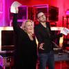 Exclusif - Valérie Damidot et Christophe Willem lors de l'enregistrement au Théâtre Marigny de l'émission Toute la télé chante pour le Sidaction à Paris le 21 mars 2013, qui sera diffusée sur France 2 le 6 avril 2013.