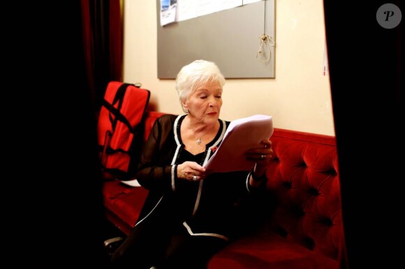 Exclusif - Line Renaud lors de l'enregistrement au Théâtre Marigny de l'émission Toute la télé chante pour le Sidaction à Paris le 21 mars 2013, qui sera diffusée sur France 2 le 6 avril 2013.