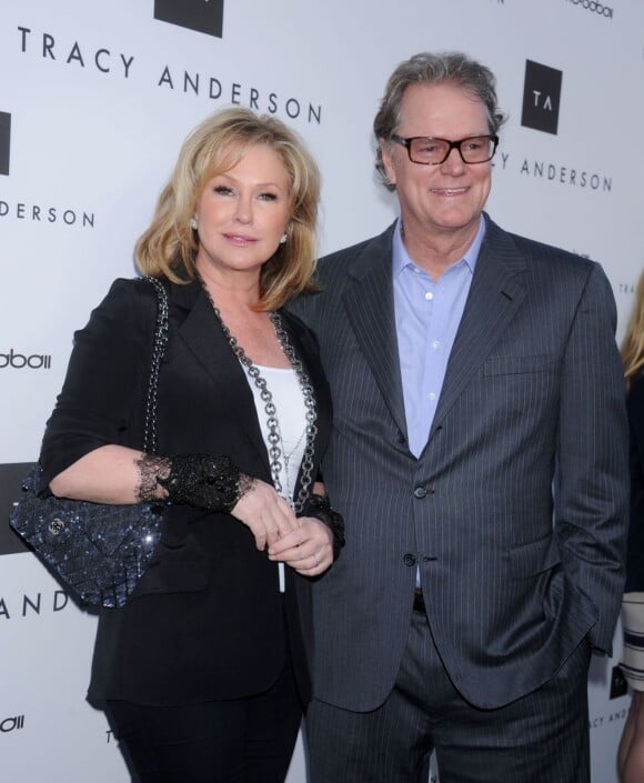 Kathy et Rick Hilton assistent à l'ouverture du studio de Tracy Anderson à Los Angeles. Le 4 avril 2013.