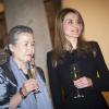 Le prince Felipe et la princesse Letizia d'Espagne, qui trinque ici avec Soon-Taek, recevaient à Madrid, au palais du Pardo, le 4 avril 2013, le secrétaire général des Nations unies Ban Ki-Moon et son épouse, ainsi que des dignitaires de l'ONU à l'occasion du Conseil des chefs de l'organisme et du coup d'envoi de la campagne "1 000 jours d'action pour les Objectifs du Millénaire pour le développement (OMD)".