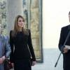 Letizia et Felipe d'Espagne recevaient à Madrid, au palais du Pardo, le 4 avril 2013, le secrétaire général des Nations unies Ban Ki-Moon et son épouse, ainsi que des dignitaires de l'ONU à l'occasion du Conseil des chefs de l'organisme et du coup d'envoi de la campagne "1.000 jours d'action pour les Objectifs du Millénaire pour le développement (OMD)".