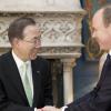 Ban Ki-Moon, secrétaire général de l'ONU, était à Monaco le 3 avril 2013, où il a rencontré le prince Albert.
