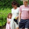 Olivier Martinez, Halle Berry enceinte et sa fille Nahla en vacances sur une plage d'Hawai le 27 mars 2013