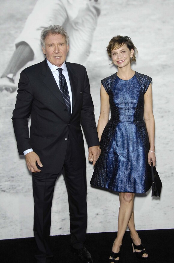 Harrison Ford et Calista Flockhart à l'avant-première du film "42" à Los Angeles, le 9 avril 2013.