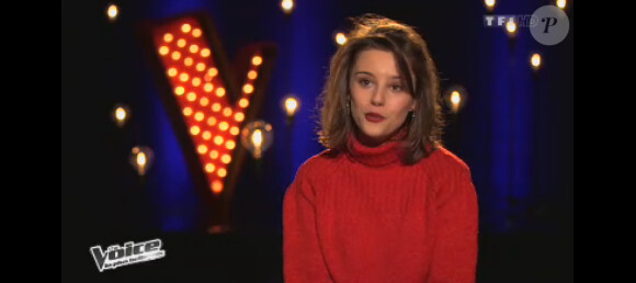 Angelina Wismes en live dans The Voice 2 le samedi 13 avril 2013 sur TF1