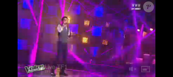 Michaël Lelong en live dans The Voice 2 le samedi 13 avril 2013 sur TF1