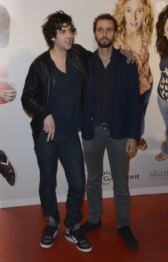 Max Boublil et Arié Elmaleh à la première du film Les Gamins au Gaumont Opéra à Paris, le 15 avril 2013.