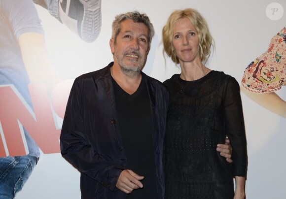 Alain Chabat et Sandrine Kiberlain à la première du film Les Gamins au Gaumont Opéra à Paris, le 15 avril 2013.