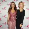 Elizabeth Hurley et Kate Hudson à la soirée de charité Hot Pink Party organisée par la fondation The Breast Cancer Research qui collecte des fonds pour la recherche sur le cancer du sein. A New York, le 17 avril 2013.