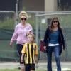 Britney Spears est allée voir ses fils Jayden et Sean Preston à leur match de football à Woodland Hills, le 14 avril 2013.