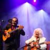Manitas de Plata sur scène à 91 ans lors de la soirée Gipsy Fusion de Chico Castillo à l'Olympia de Paris le 31 octobre 2012