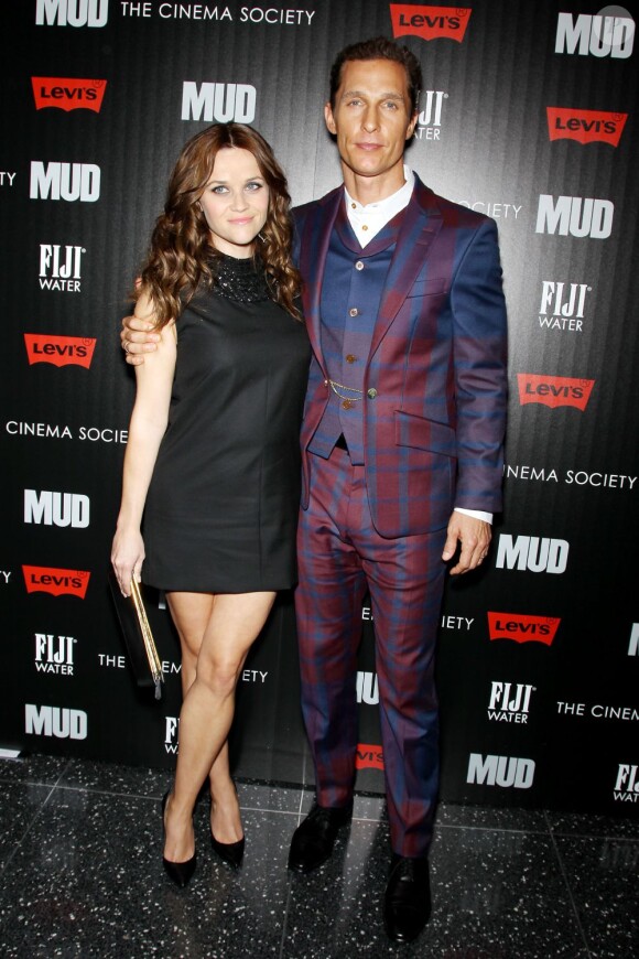 Reese Witherspoon et Matthew McConaughey lors de la première du film Mud à New York le 21 avril 2013.