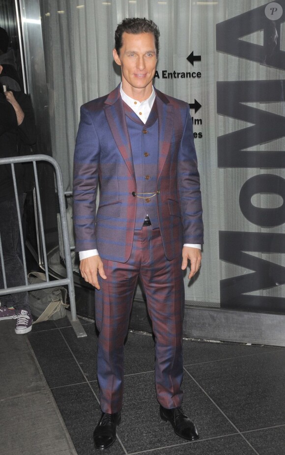 Matthew McConaughey de retour sur le devant de la scène pour la première de Mud à New York le 21 avril 2013.