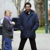 Exclusif - Clive Owen sur le tournage du film "Words And Pictures" à Vancouver, le 18 avril 2013