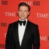 Justin Timberlake sur le tapis rouge du gala organisé par le magazine Time, à New York le 23 avril 2013.