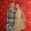 Claire Danes et Lena Dunham sur le tapis rouge du gala organisé par le magazine Time à New York, le 23 avril 2013.