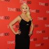 Christina Aguilera sur le tapis rouge du gala organisé par le magazine Time à New York, le 23 avril 2013.