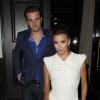 Eva Longoria et Ernesto Arguello sont allés dîner au restaurant Beso avec Matthew Hussey, à Hollywood. Le 23 avril 2013