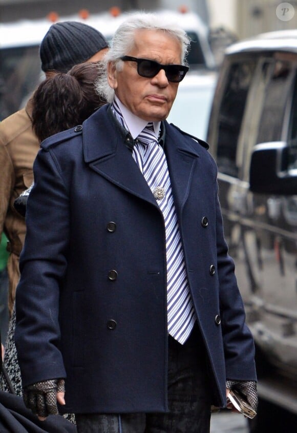 Karl Lagerfeld à New York, le 1er avril 2013.