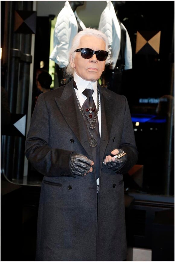 Karl Lagerfeld le 28/2/2012 à l'inauguration de sa première boutique Concept Strore