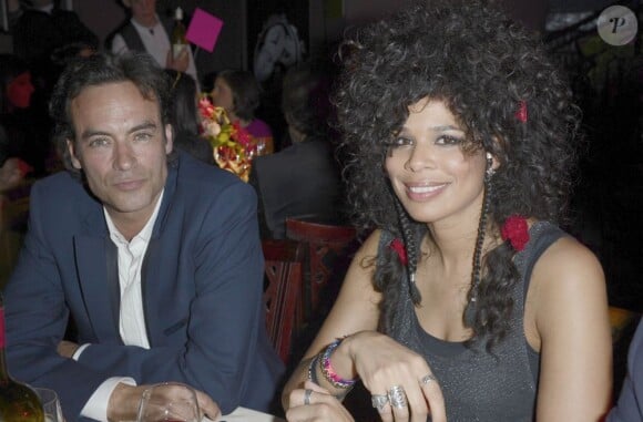 Anthony Delon et Samaha Sam à la soirée de Gala Les P'tits Cracks au Pavillon Champs-Elysées à Paris, le 25 avril 2013.