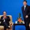 François Hollande et le président chinois Xi Jinping à Pékin, le 25 avril 2013.
