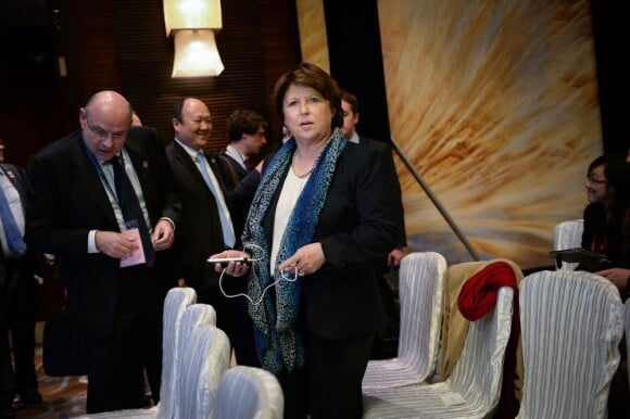 Martine Aubry à Pékin, le 25 avril 2013.