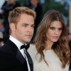 Chris Pine et Dominique Piek lors du Festival de Cannes 2012