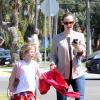 Jennifer Garner va chercher sa fille Violet à l'école, à Los Angeles le 26 avril 2013.