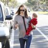 Please hide the child's face prior to the publication. Jennifer Garner seen heading back to her car with her baby Samuel, after taking her daughters Violet and Seraphina to their Karate class in Santa Monica, Los Angeles, CA, USA, on Friday April 26, 2013. Photo by Limelightpics.US/ABACAPRESS.COM27/04/2013 - Los Angeles