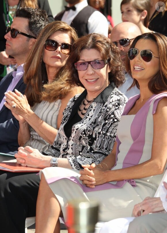 Troy Garity, Maria Shriver, Lily Tomlin, Eva Longoria, lors de l'hommage et la pose des empreintes de Jane Fonda, dans le cadre du TCM Classic Film Festival, à Los Angeles le 27 avril 2013