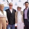 Jane Fonda, Peter Fonda, Shirley Fonda et Troy Garity lors de son hommage et la pose de ses empreintes, dans le cadre du TCM Classic Film Festival, à Los Angeles le 27 avril 2013