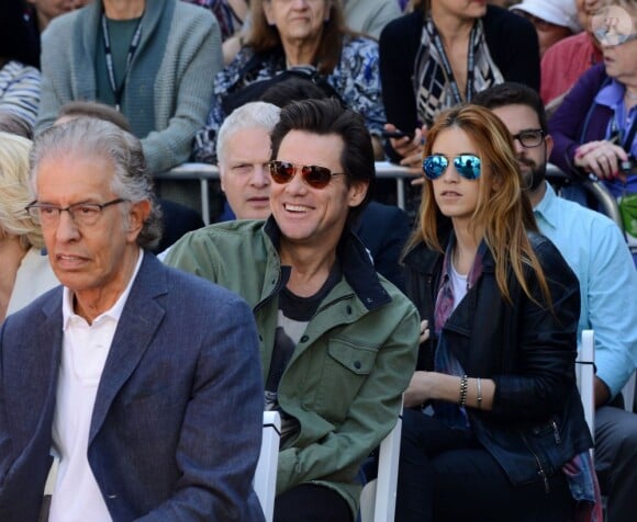 Jim Carrey lors de l'hommage et la pose des empreintes de Jane Fonda, dans le cadre du TCM Classic Film Festival, à Los Angeles le 27 avril 2013