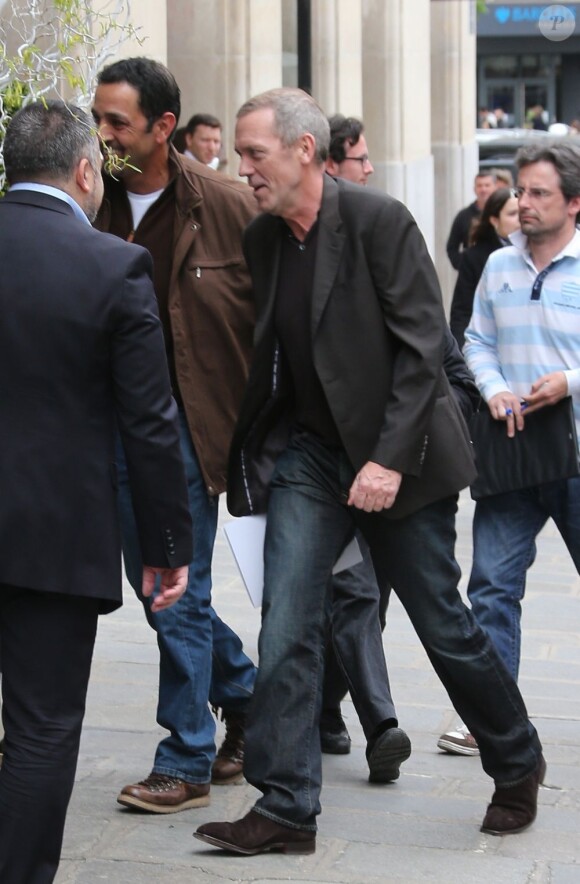 Exclu - Hugh Laurie arrive à Paris, le 29 avril 2013.