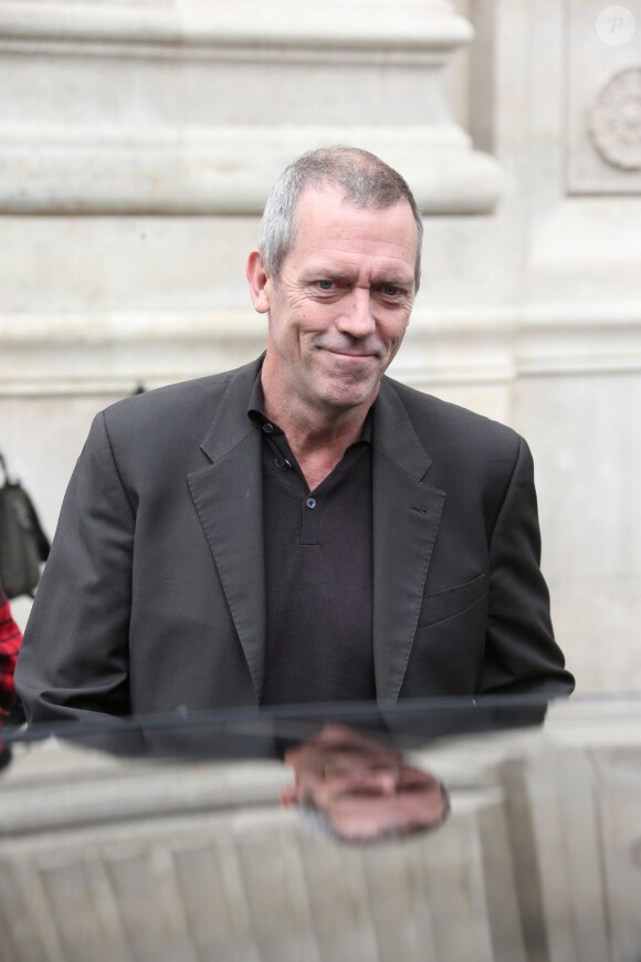 Exclu - Hugh Laurie arrive à Paris, le 29 avril 2013, pour venir faire la promotion de son 2e album.