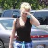 Britney Spears, souriante et détendue, se rend à la gym à Thousand Oaks, Los Angeles, le 29 avril 2013.